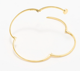 David Markstein Bronze Gold Tone Multi Hinge Nail Head Bangle Average